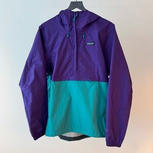 Patagonia Torrentshell Pullover Rain Jacket in Purple and Teal